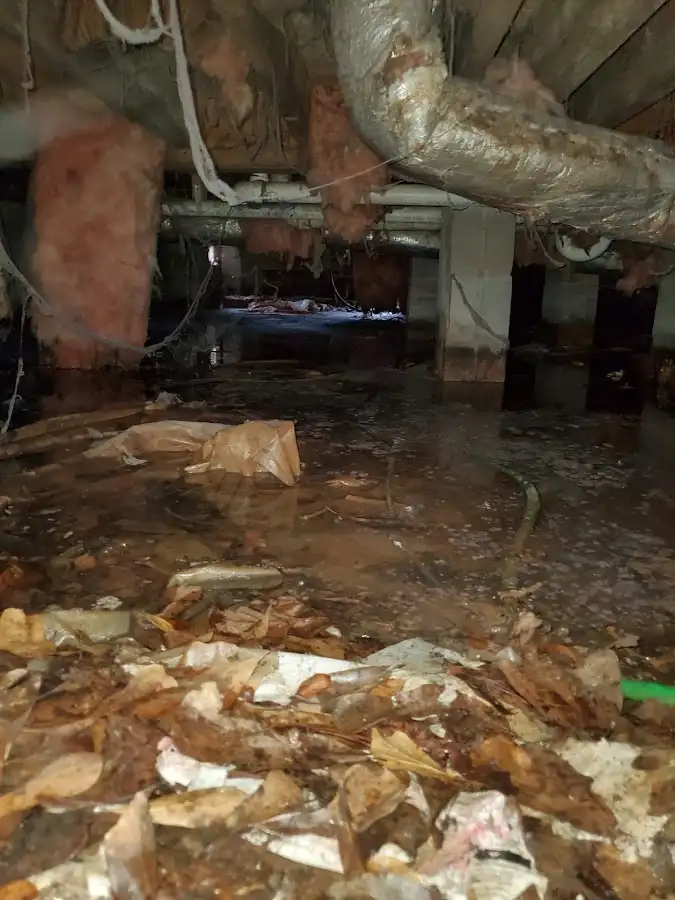 Crawl space flood assessment for Commercial Water Damage Restoration in Gahanna