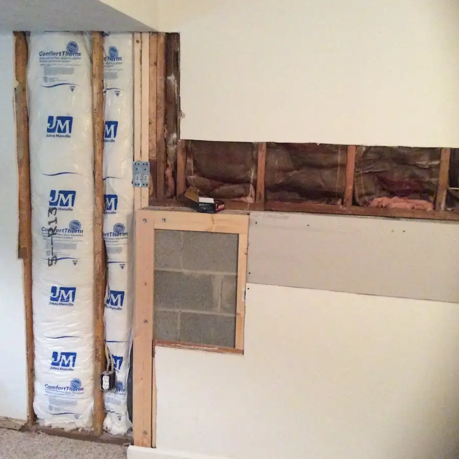 Wall insulation replacement during Structural Drying in Gahanna